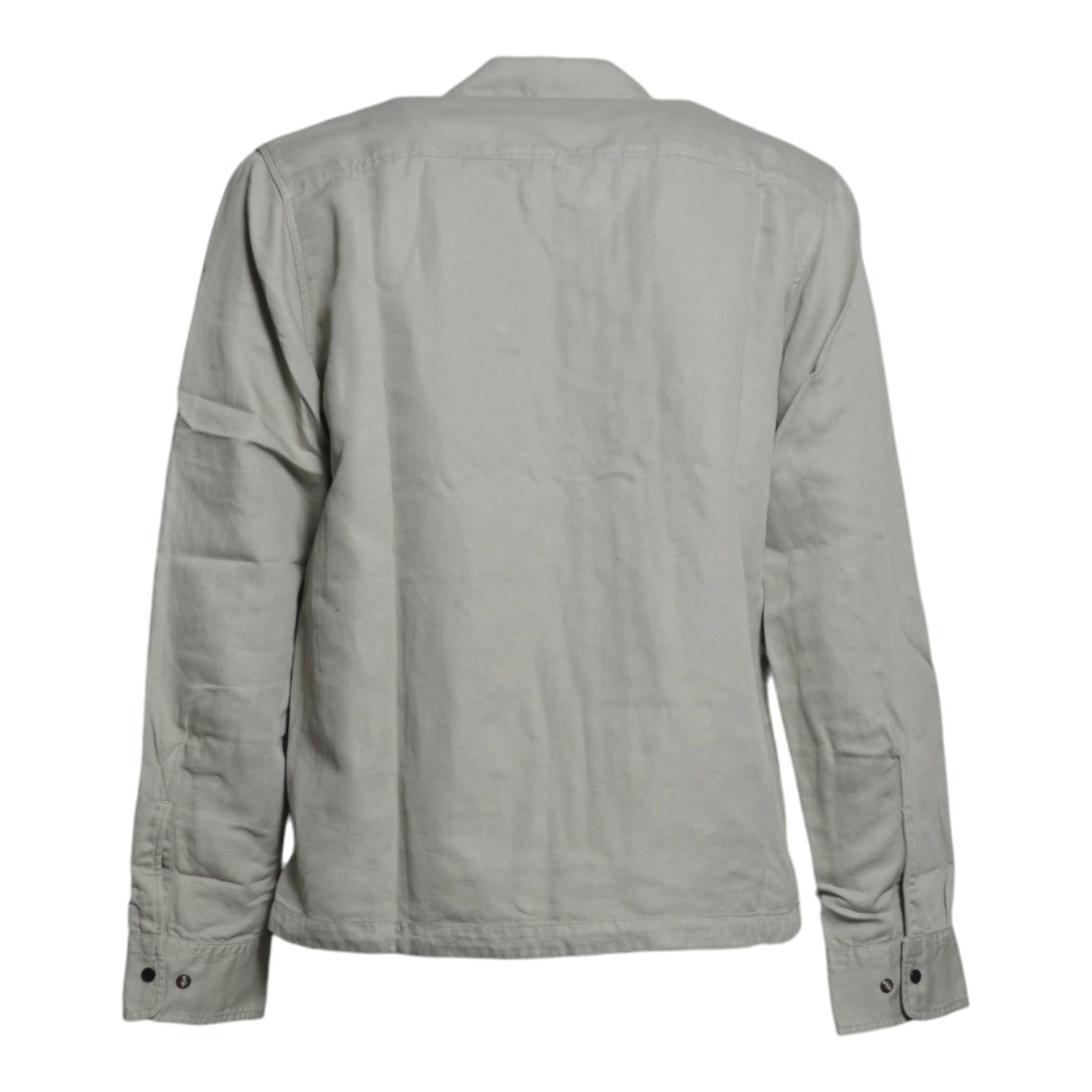 overshirt in cotton/linen