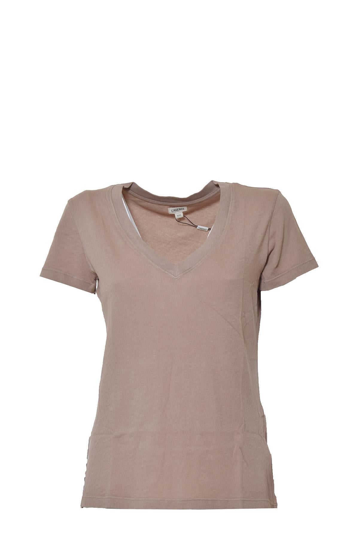 T-shirt Becca con scollo a V cipria L'Agence