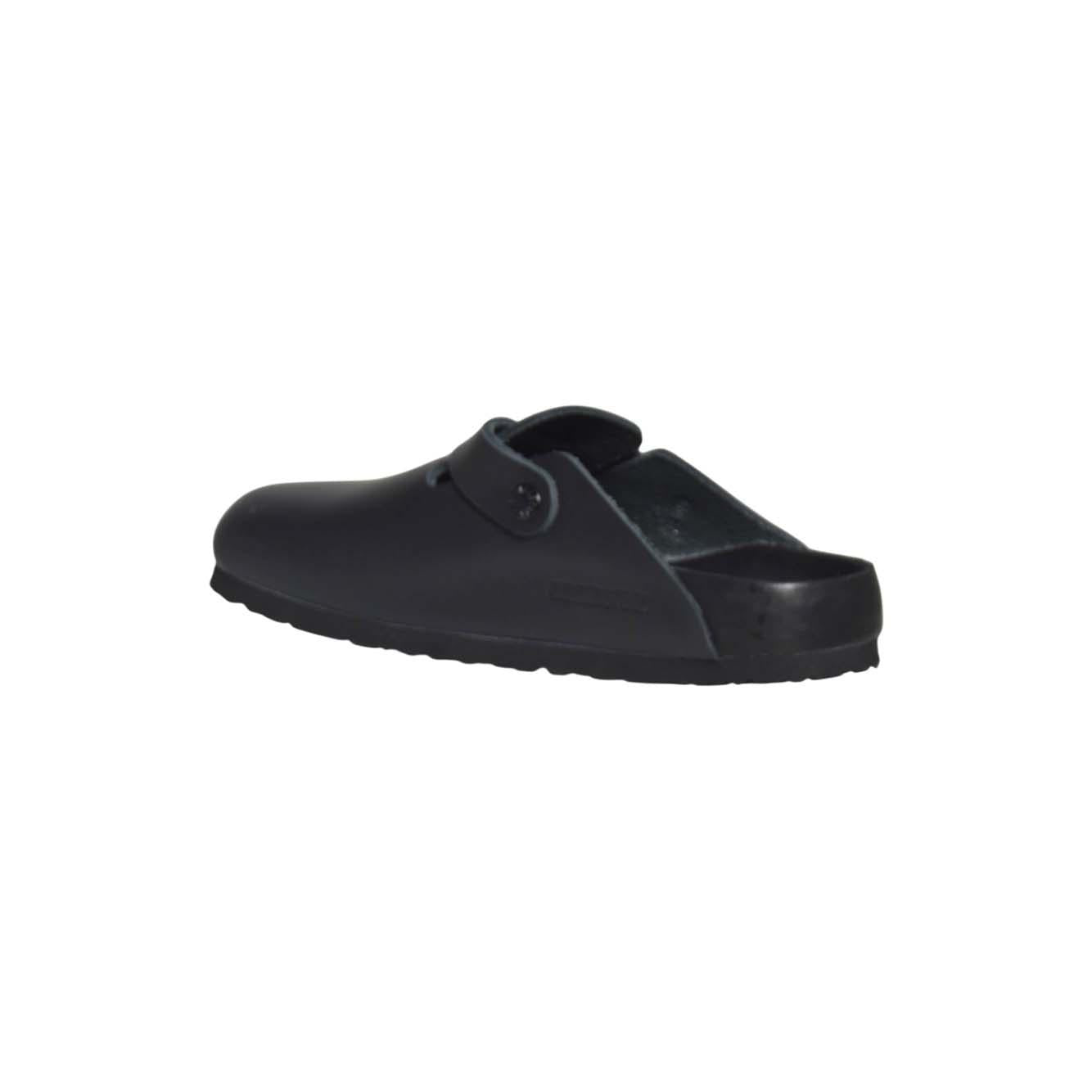 boston exquisite black, natural leather calzata stretta