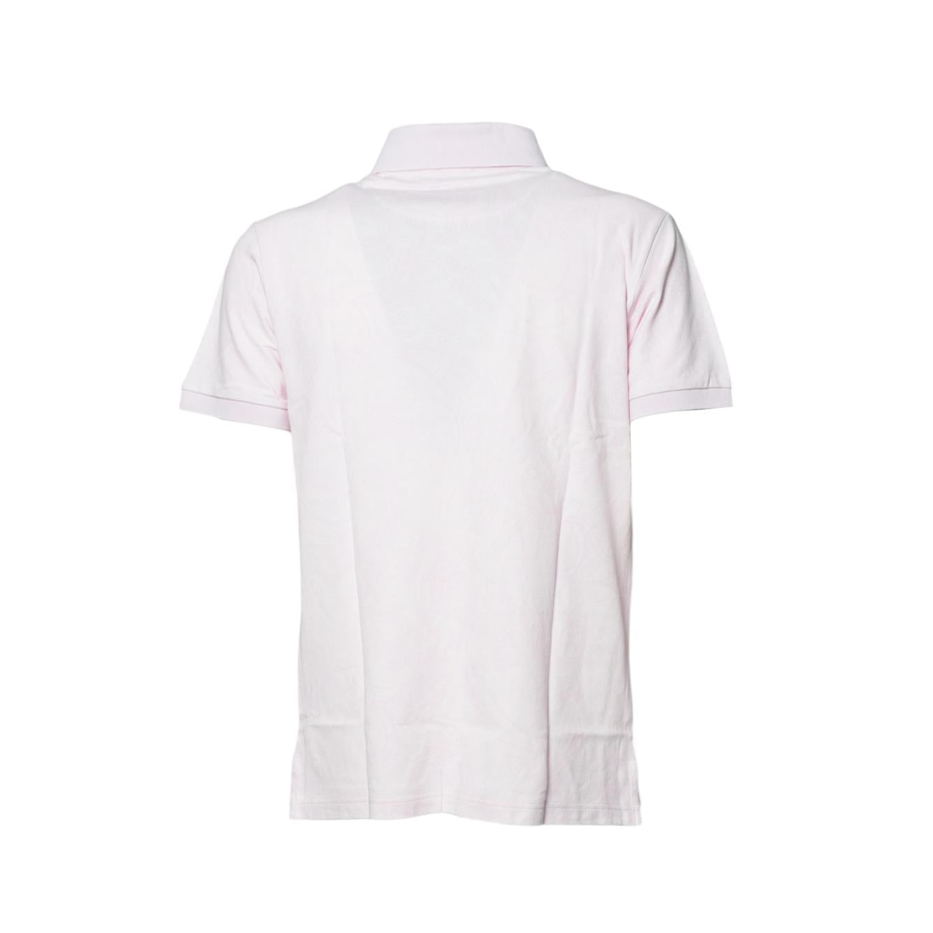 Polo in cotone rosa jacquard Etro