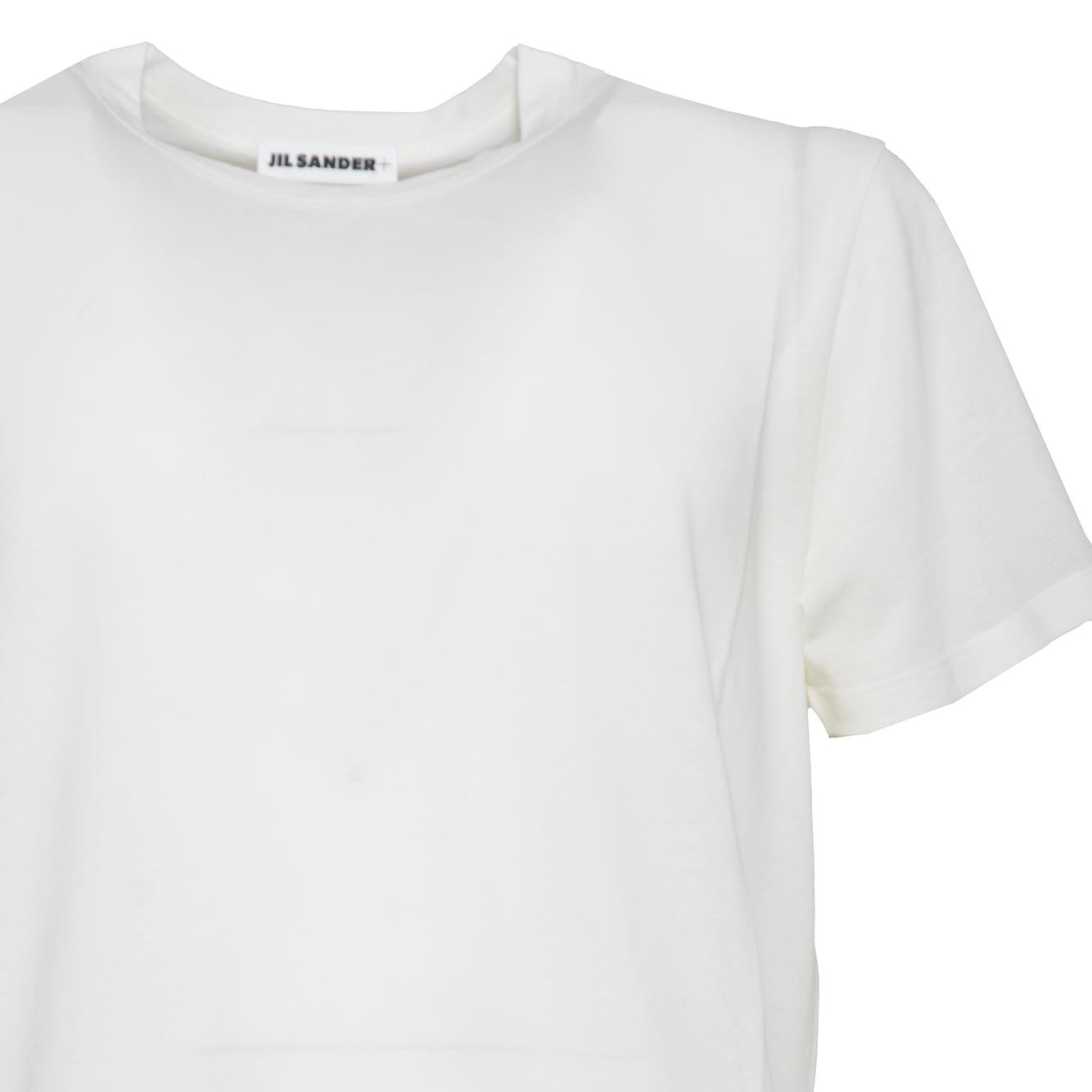 T-shirt maniche corte in cotone burro Jil Sander+