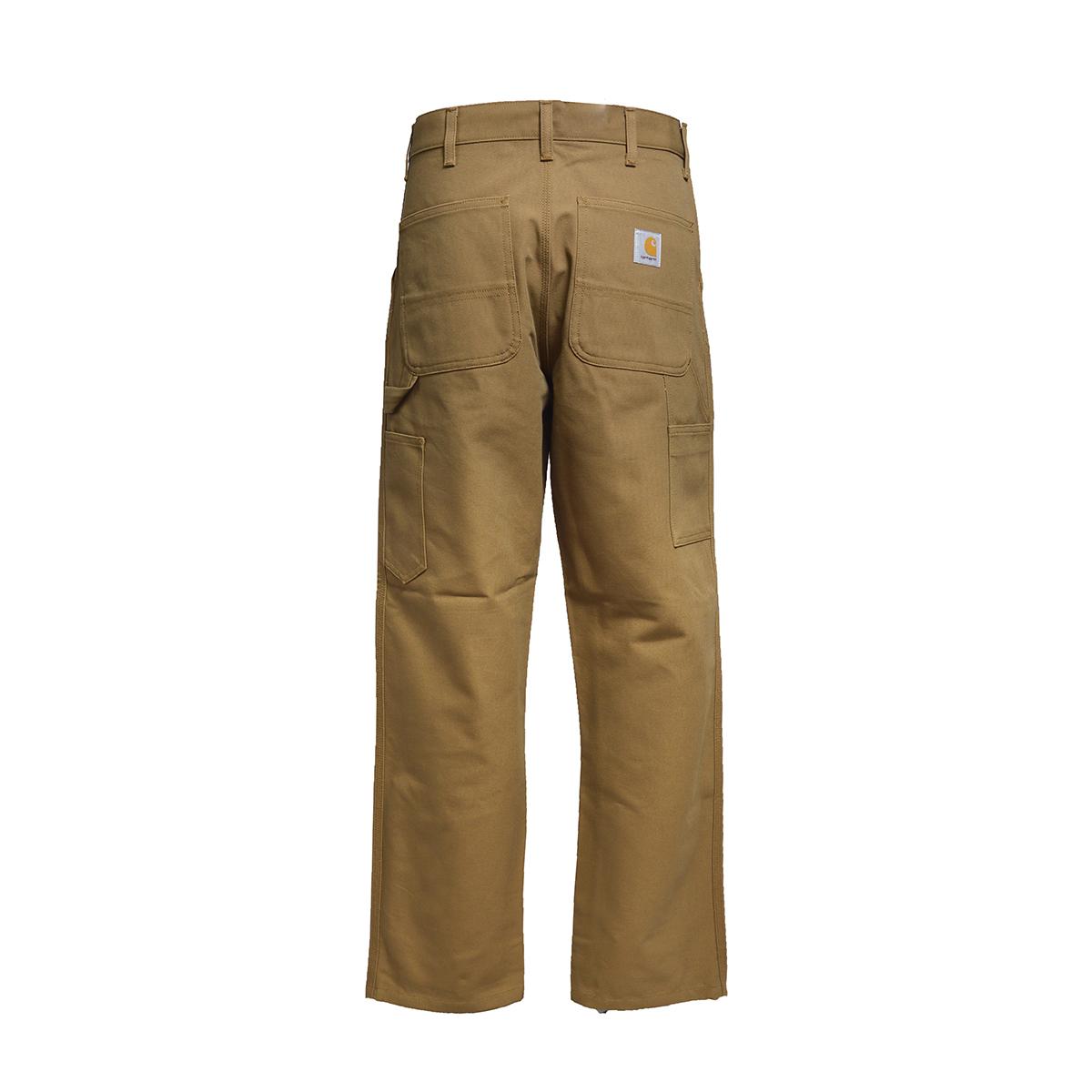 Pantalone Single Knee in cotone marrone Carhartt Wip
