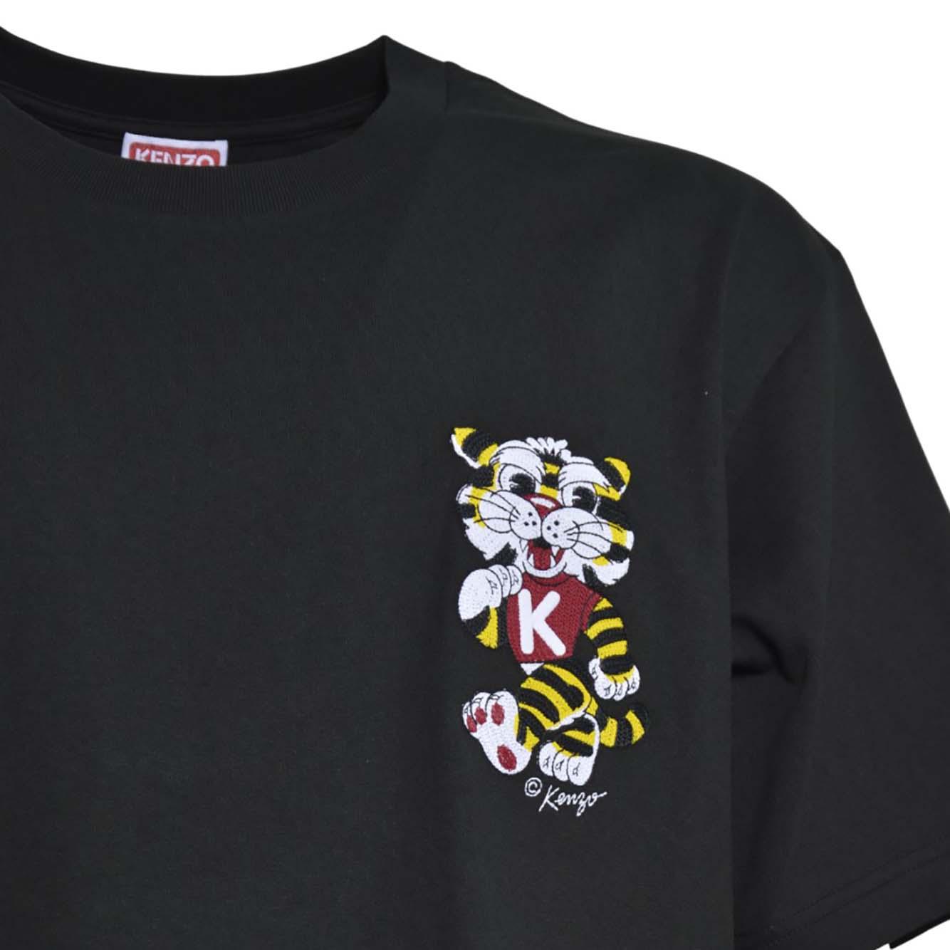gots kenzo wild tiger embroidered oversize t-shirt