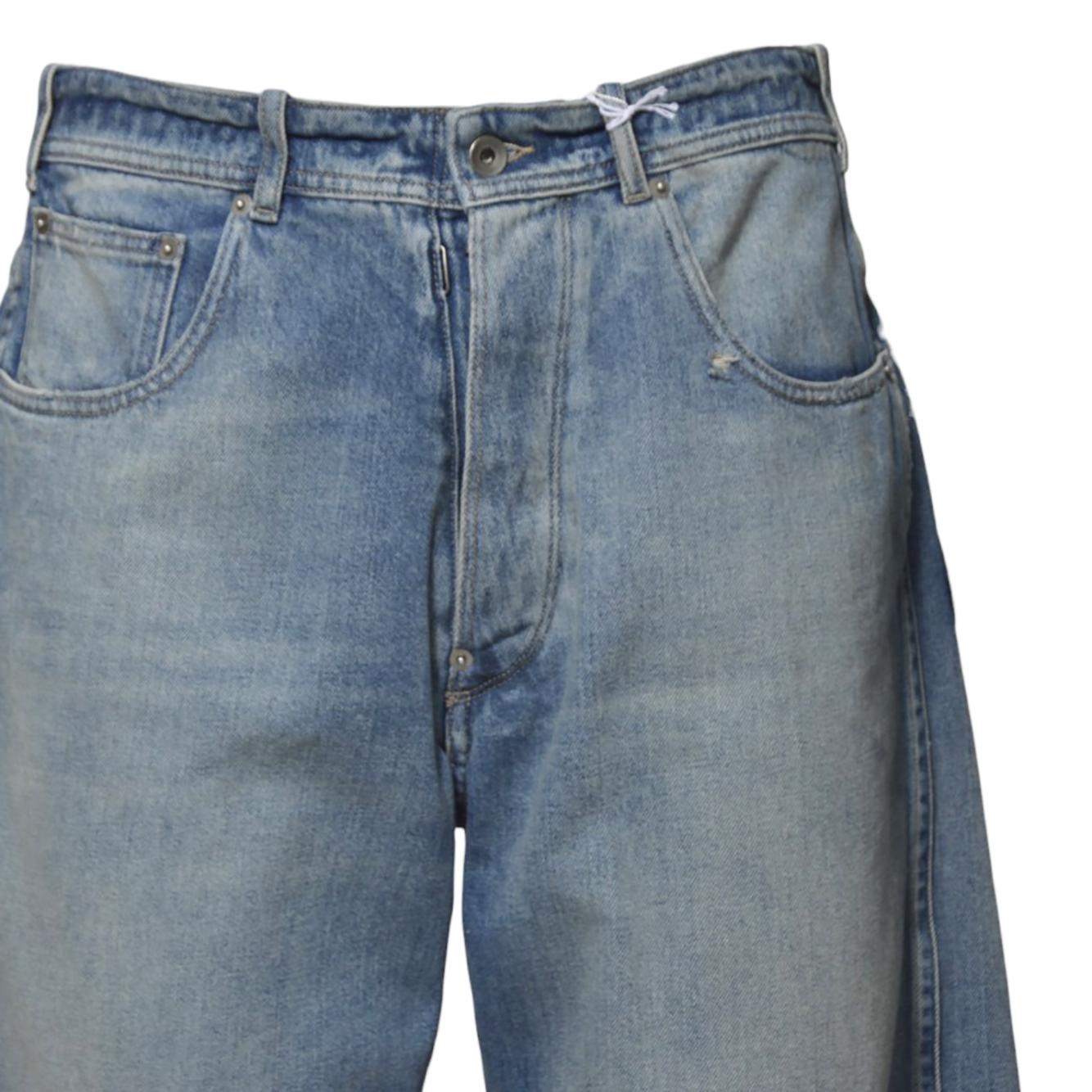 Bermuda Buckle in denim blu Maison Margiela