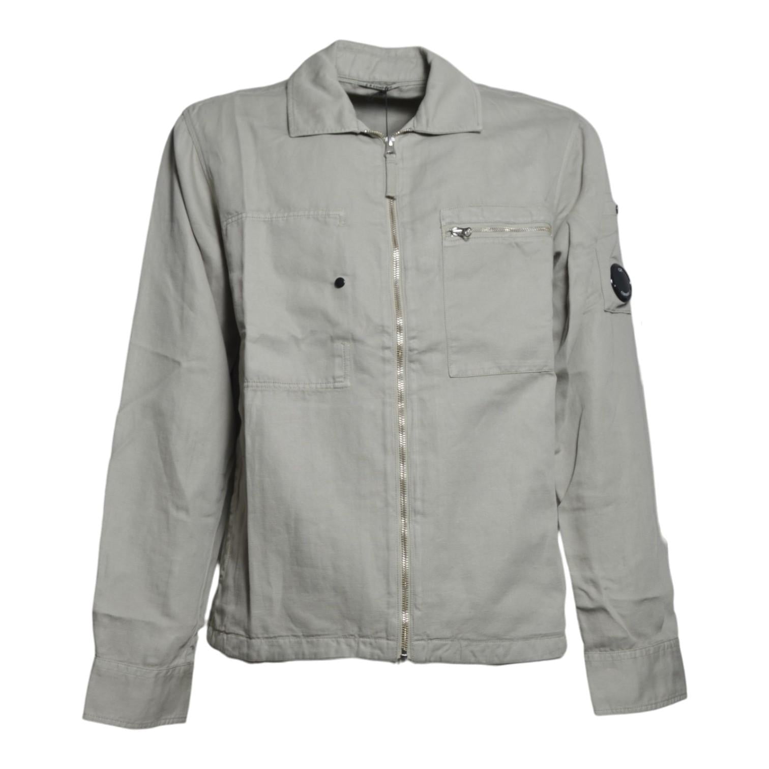 overshirt in cotton/linen