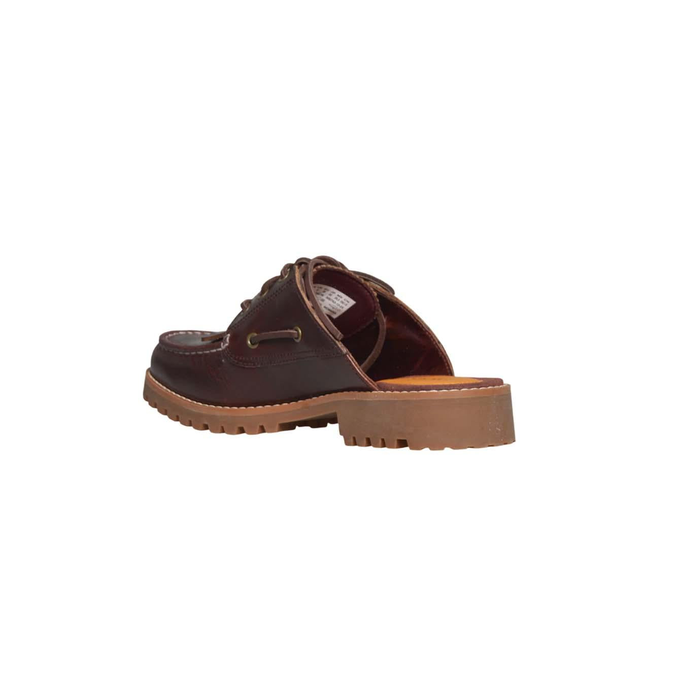 timberland authentic mule shoe burgundy full grain