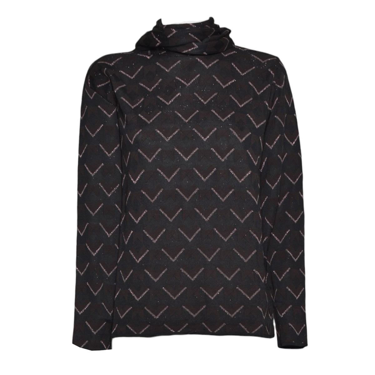 pan tie-neck blouse 