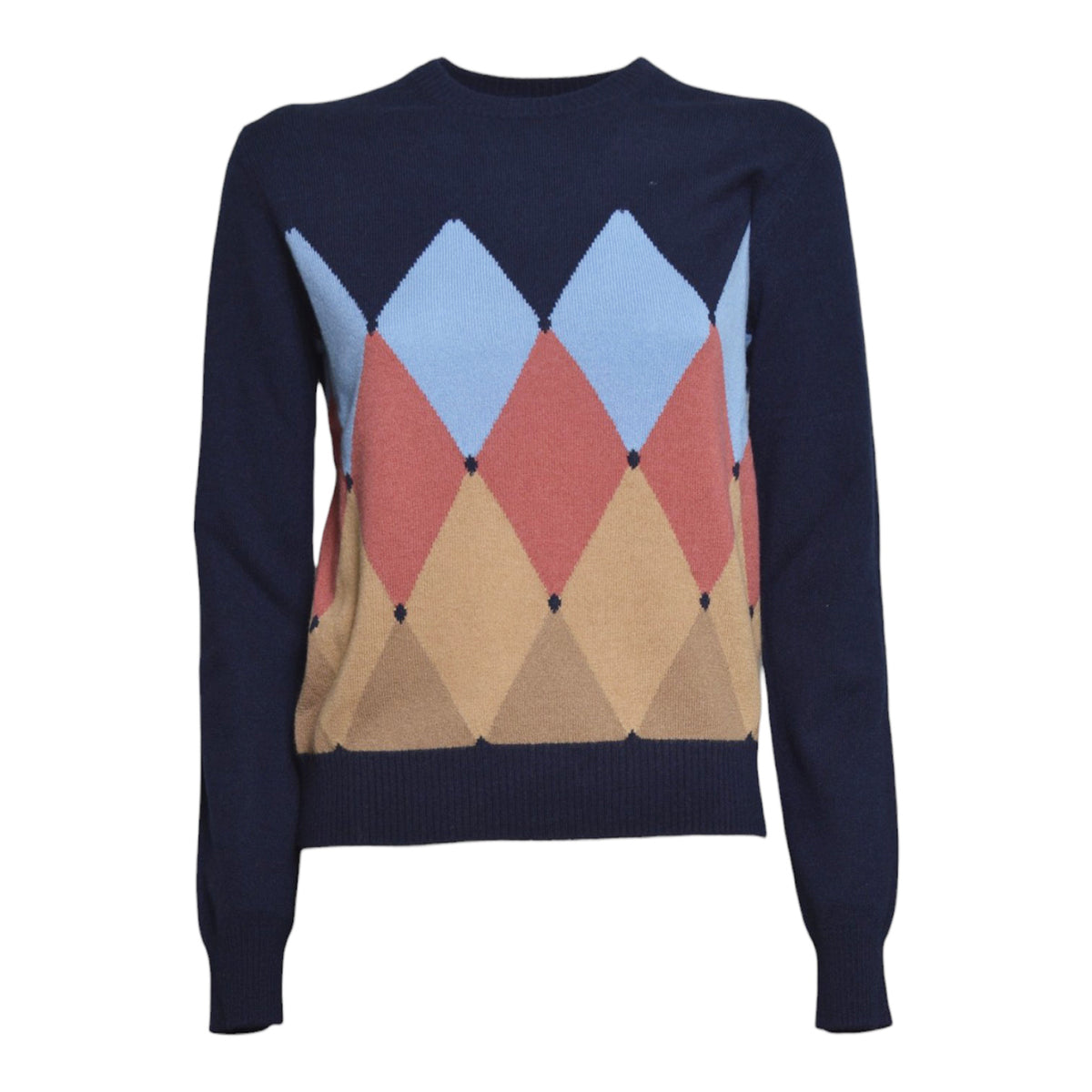 r neck pullover classic diamond 