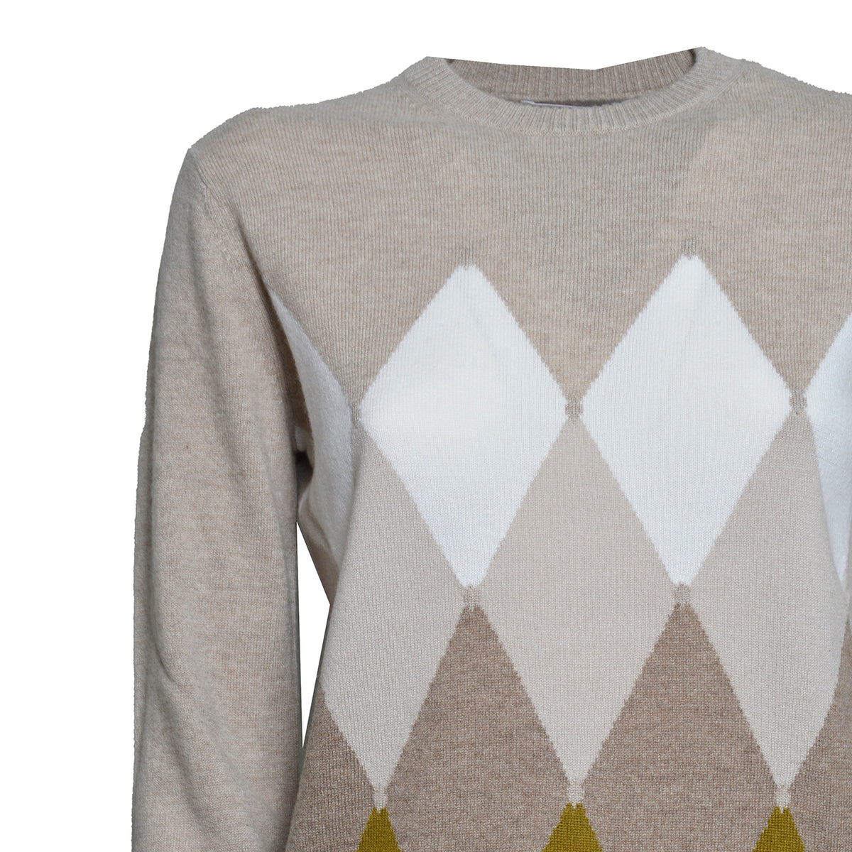 r neck pullover classic diamond 