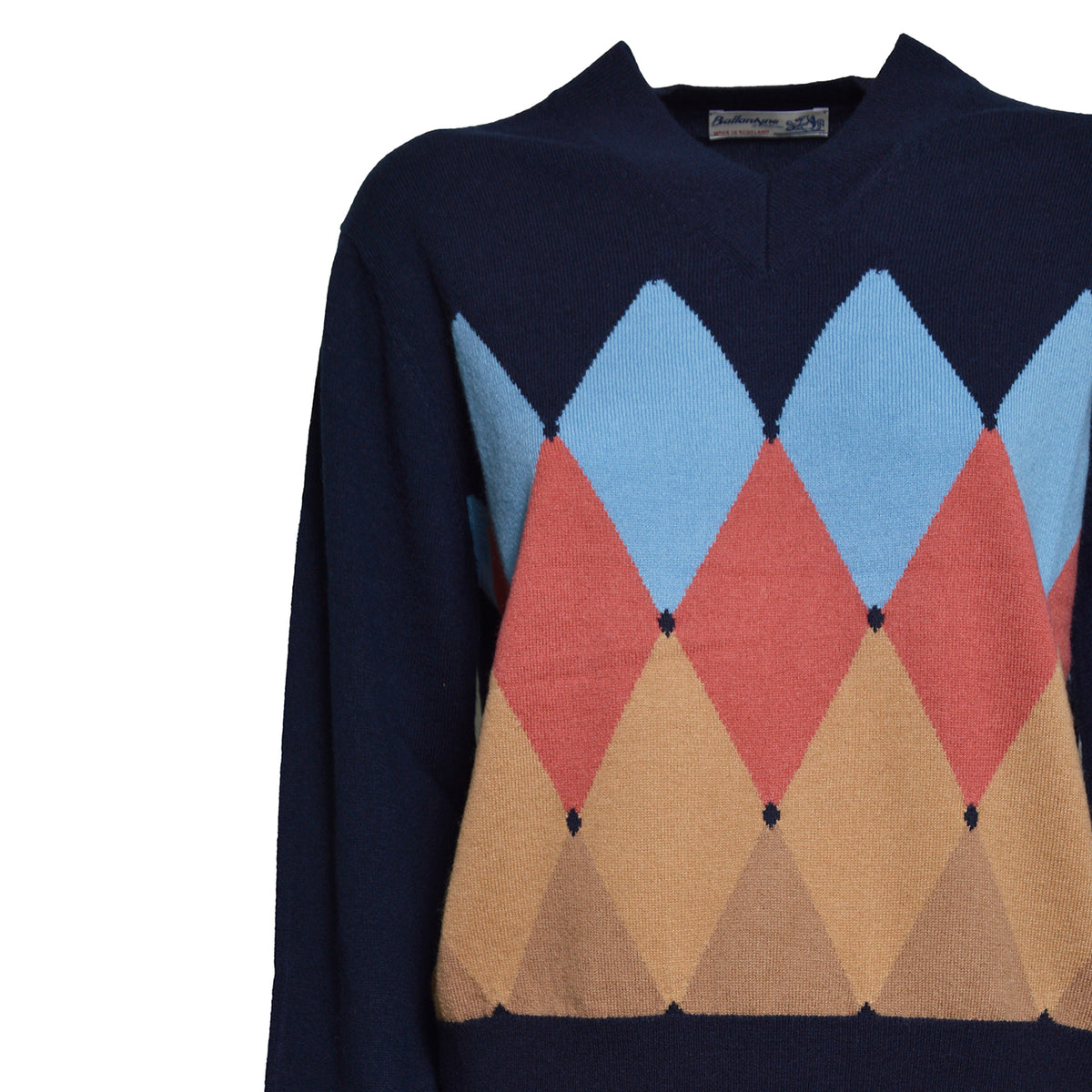 v neck pullover classic diamond 