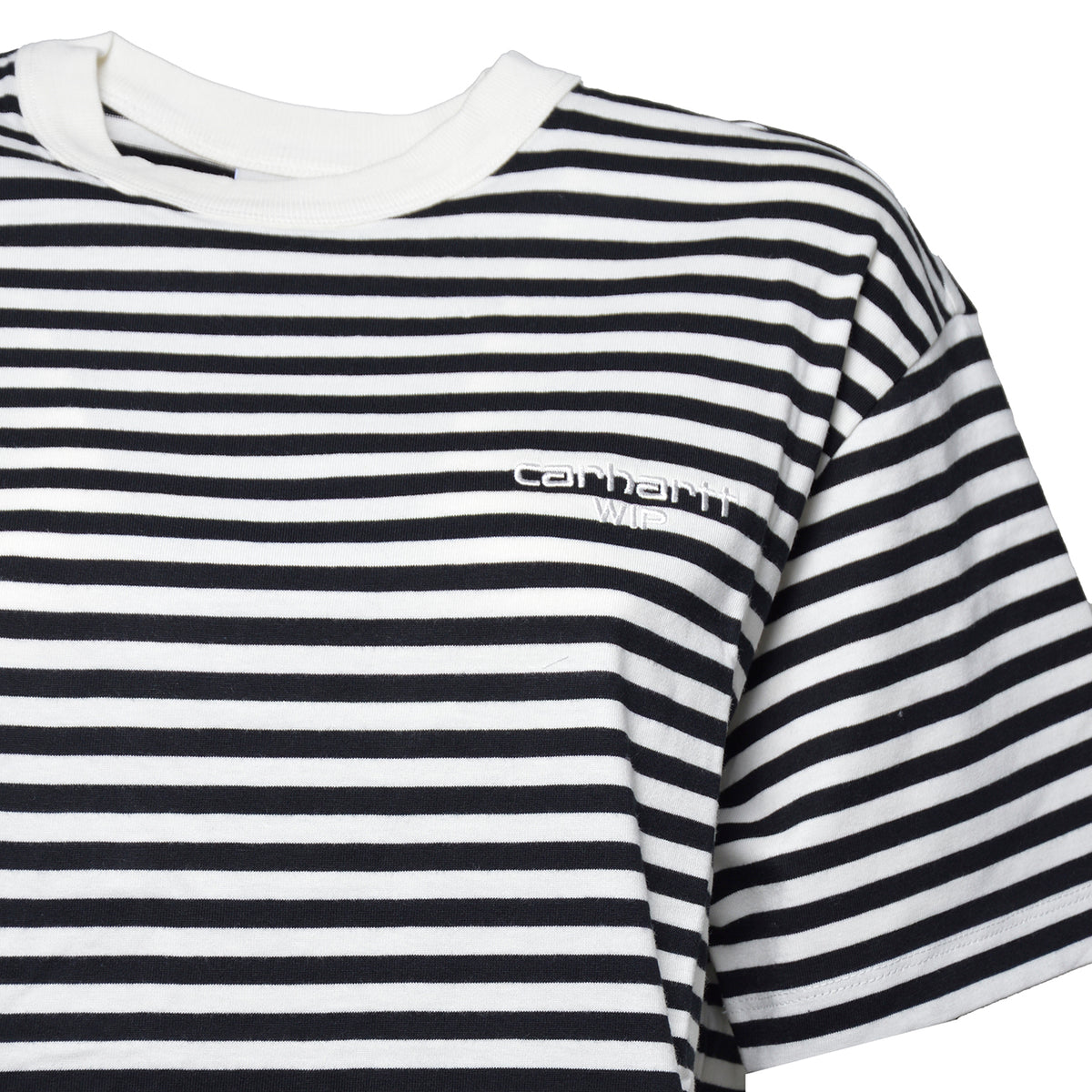w' s/s ezra t-shirt cotton single jersey, righe 