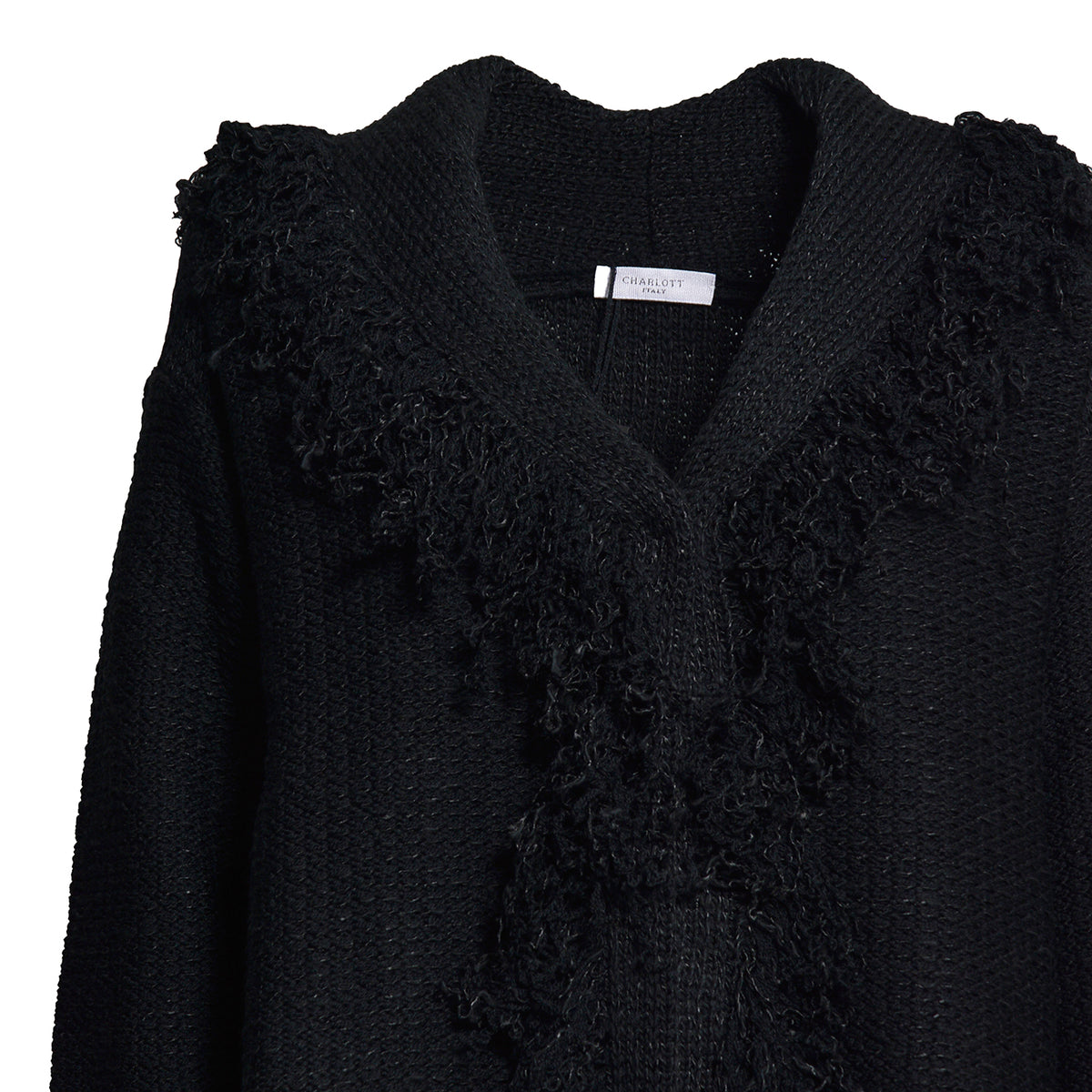 cardigan tropical collo sciallato 
