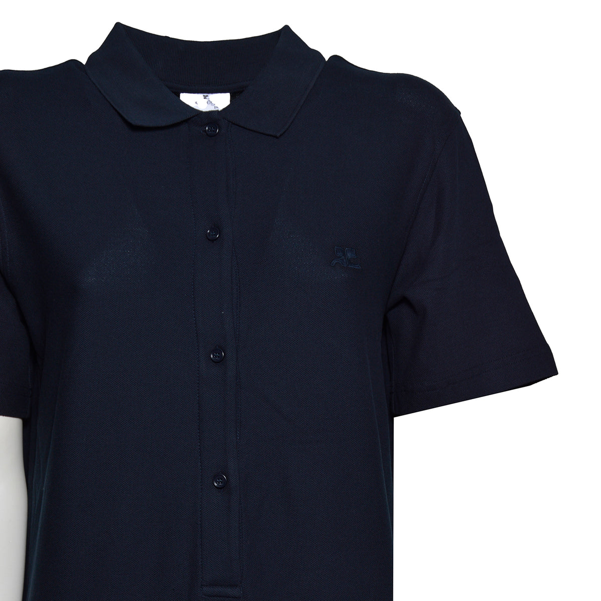 mini dress bi-material polo 