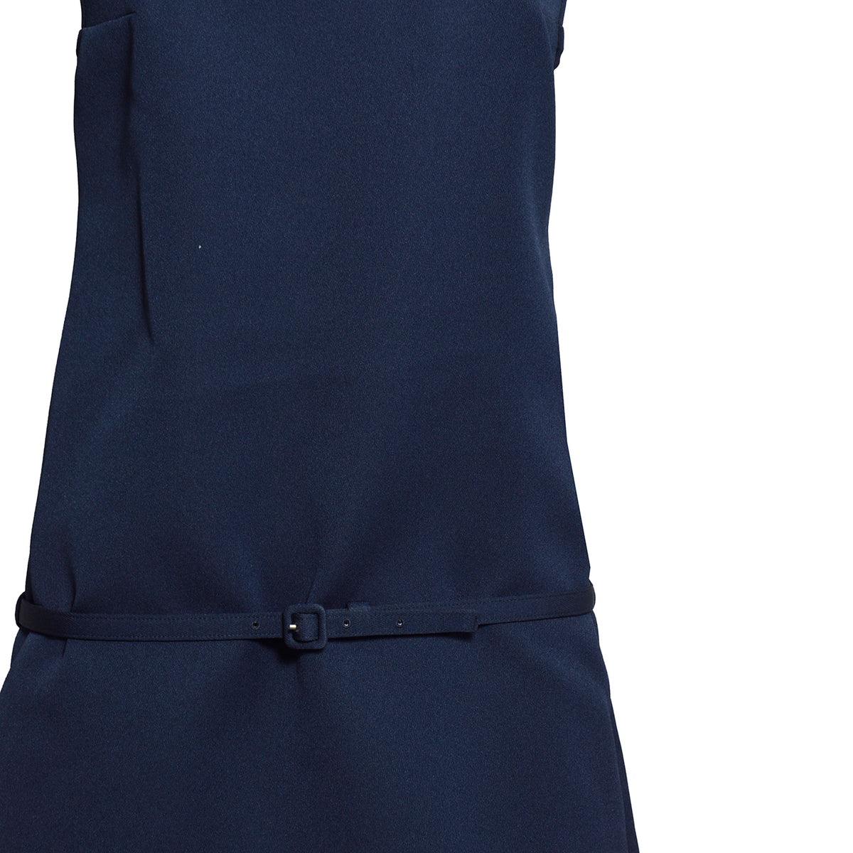 mini dress a-line belted twill 