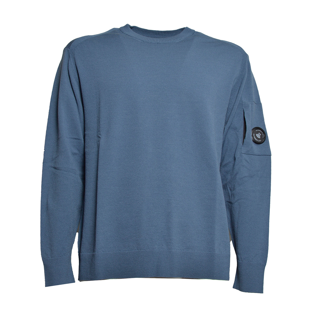 extrafine merino wool lens crewneck sweater 