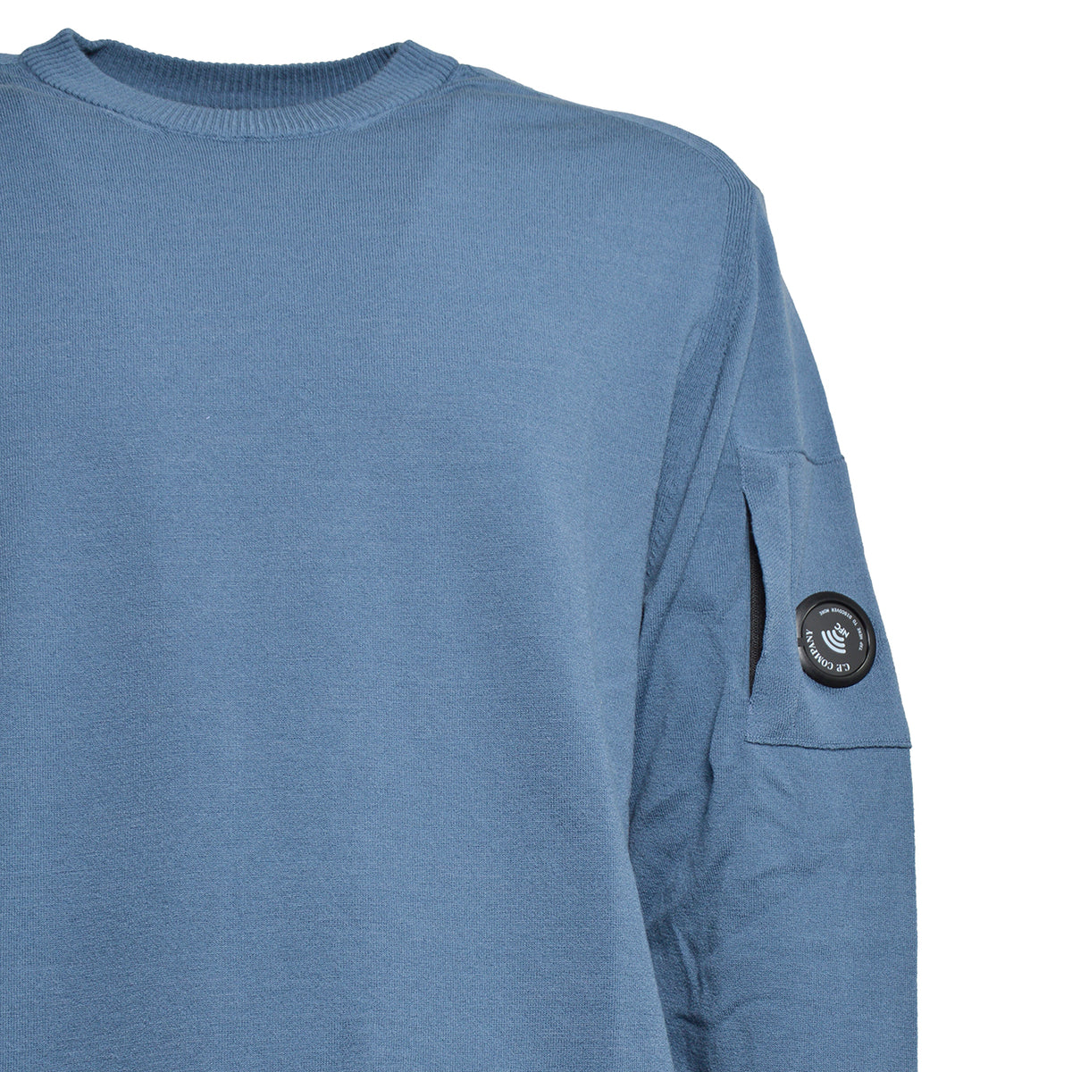 extrafine merino wool lens crewneck sweater 