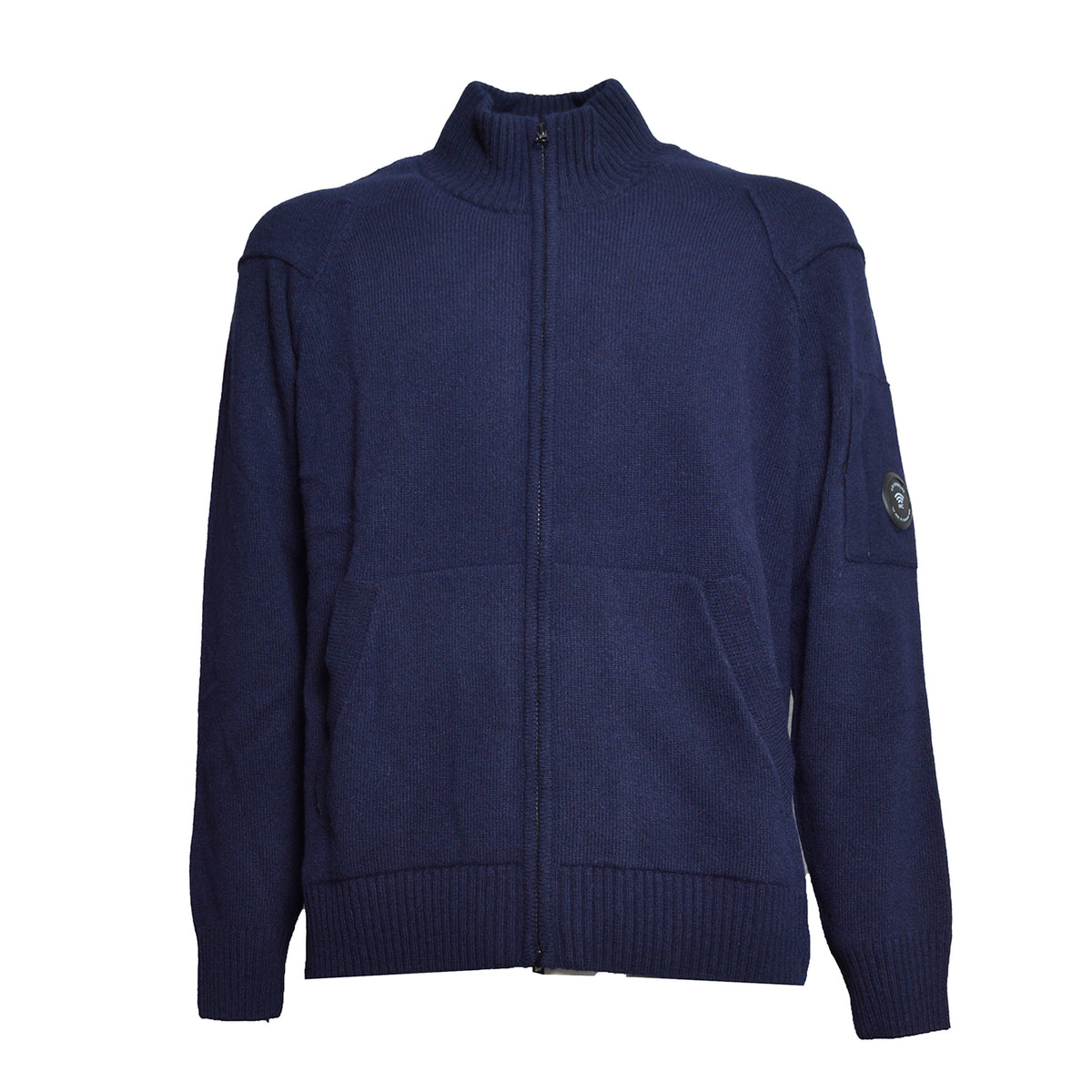 lambswool grs full zip sweater 