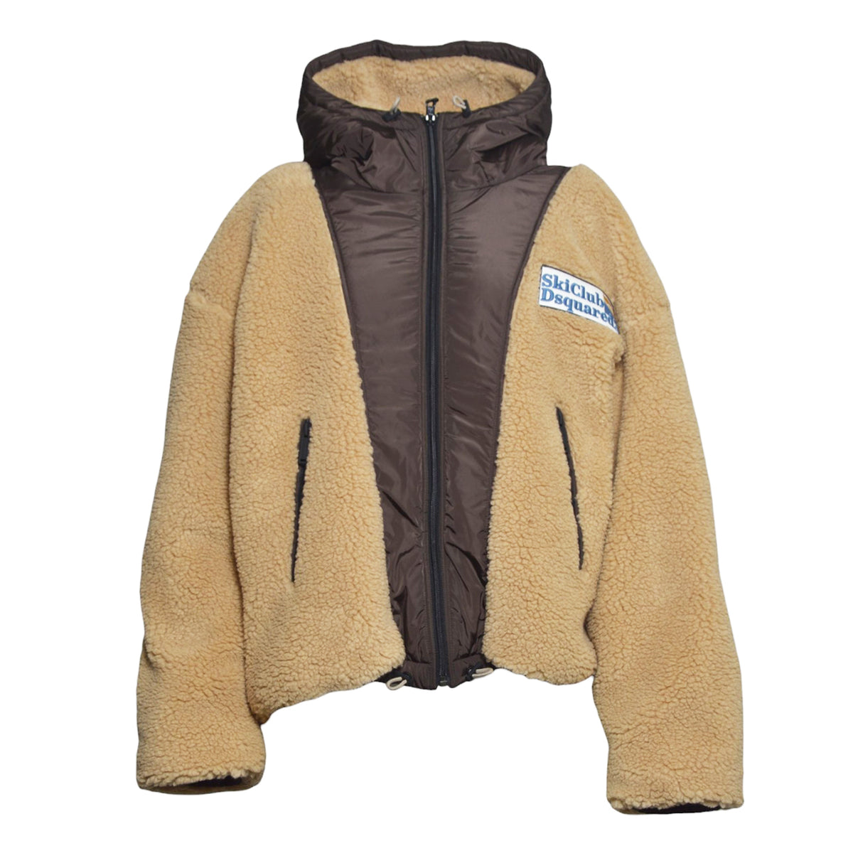 reversible hooded teddy jacket 