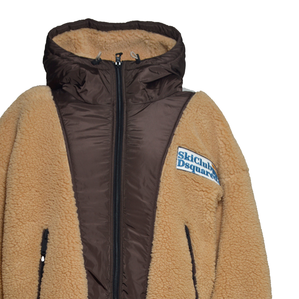 reversible hooded teddy jacket 