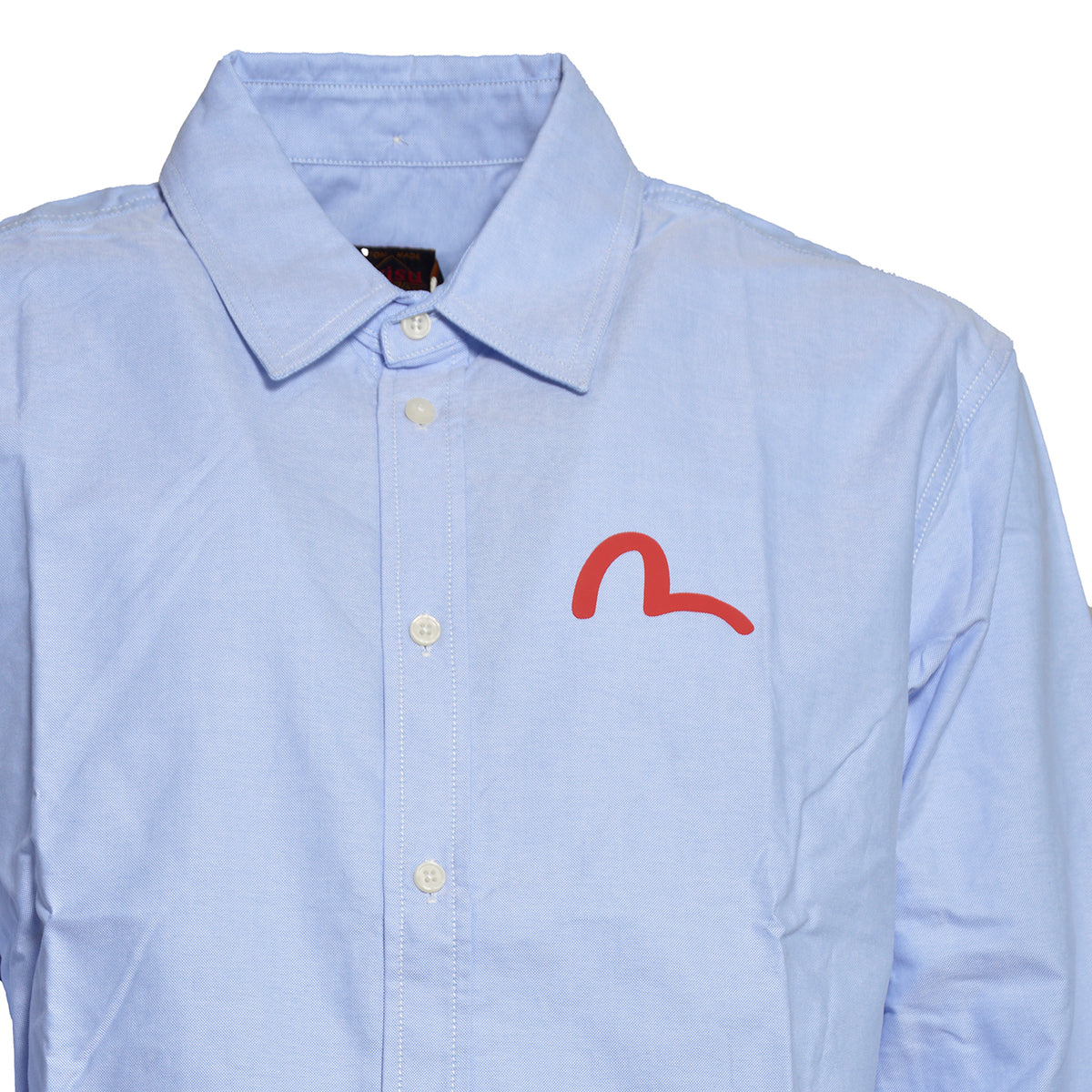 ht, ls oxford shirt w/ black seagull print 