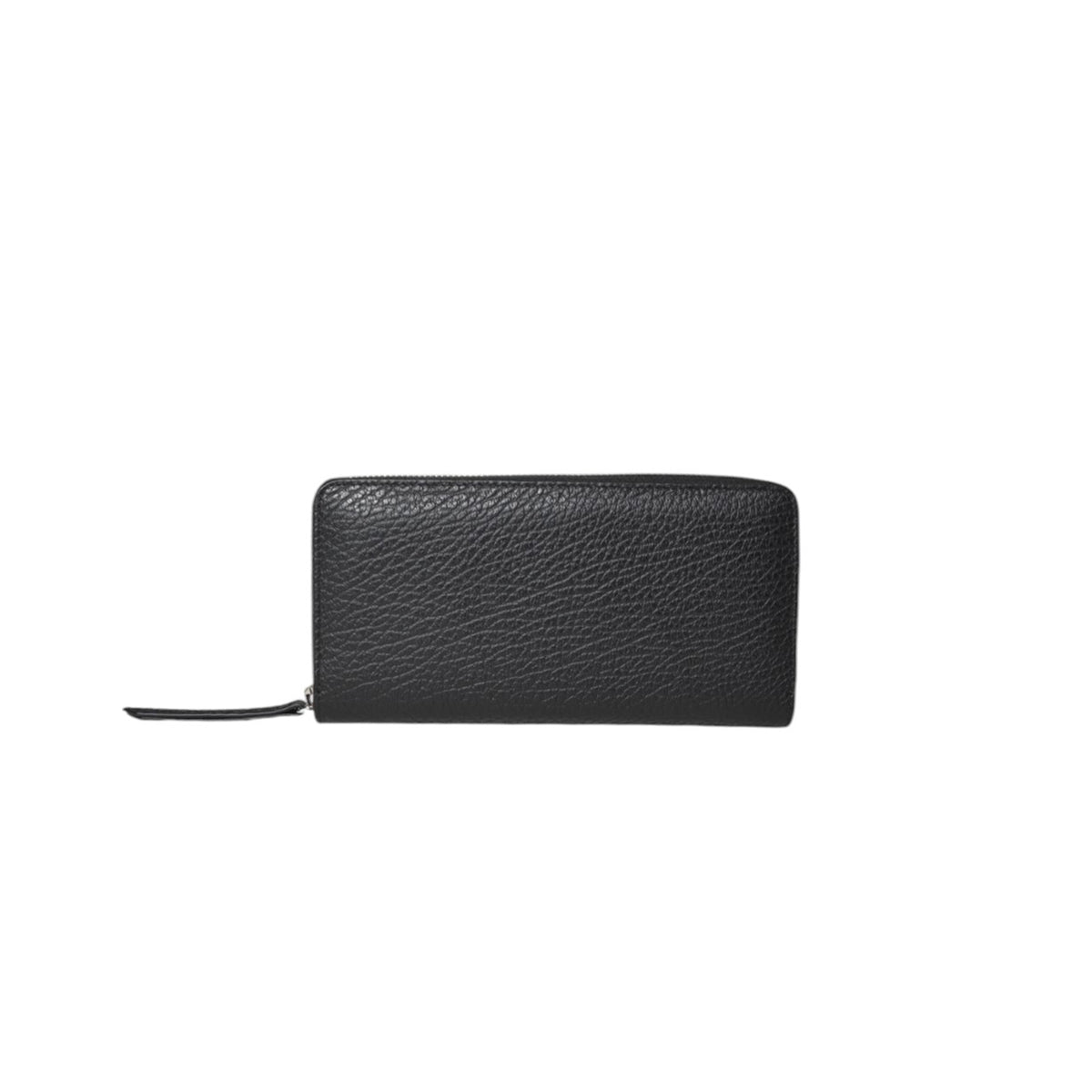 Portafoglio Four Stitches in pelle nera con zip Maison Margiela 