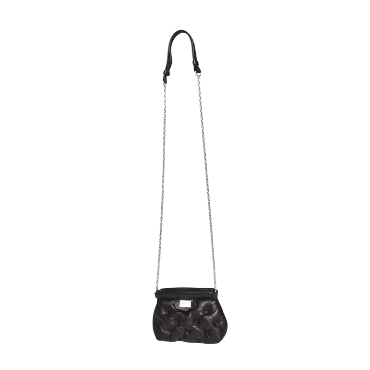 Borsa Glam Slam Classique Baby in pelle nera Maison Margiela 