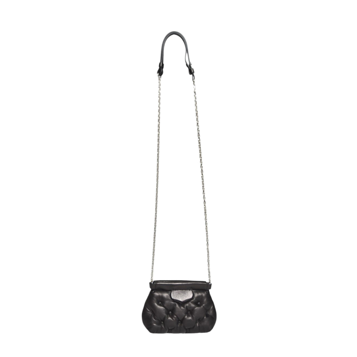 Borsa Glam Slam Classique Baby in pelle nera Maison Margiela 