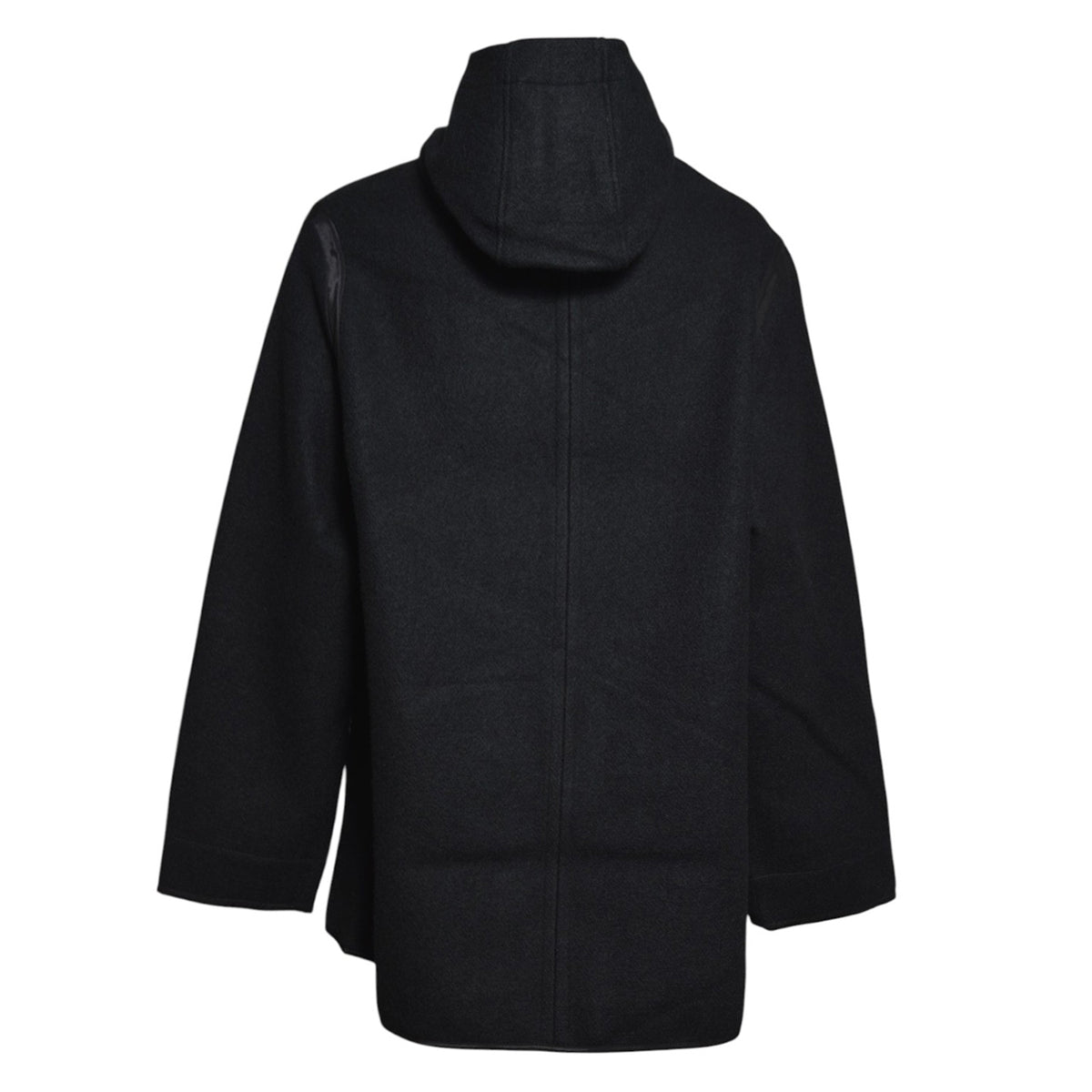 liner jacket black stamped wool 