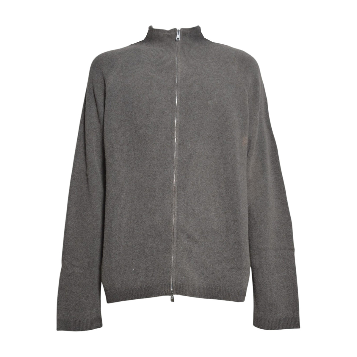 line zip cardigan mud spray dye cherub wool 