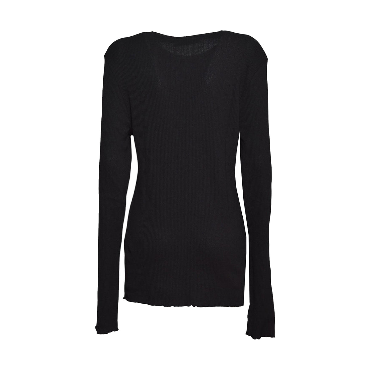 elongated longsleeve charred shade ripple rib 