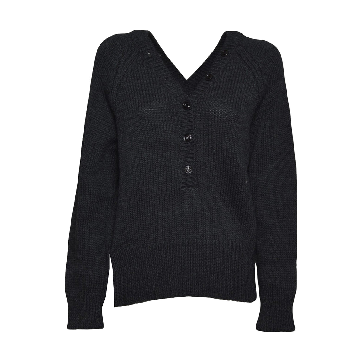 country henley charcoal dry merino wool 