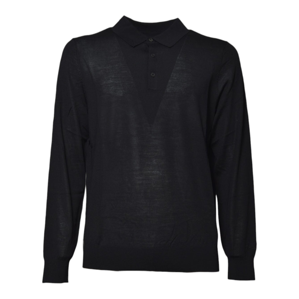 alfie merino polo button 