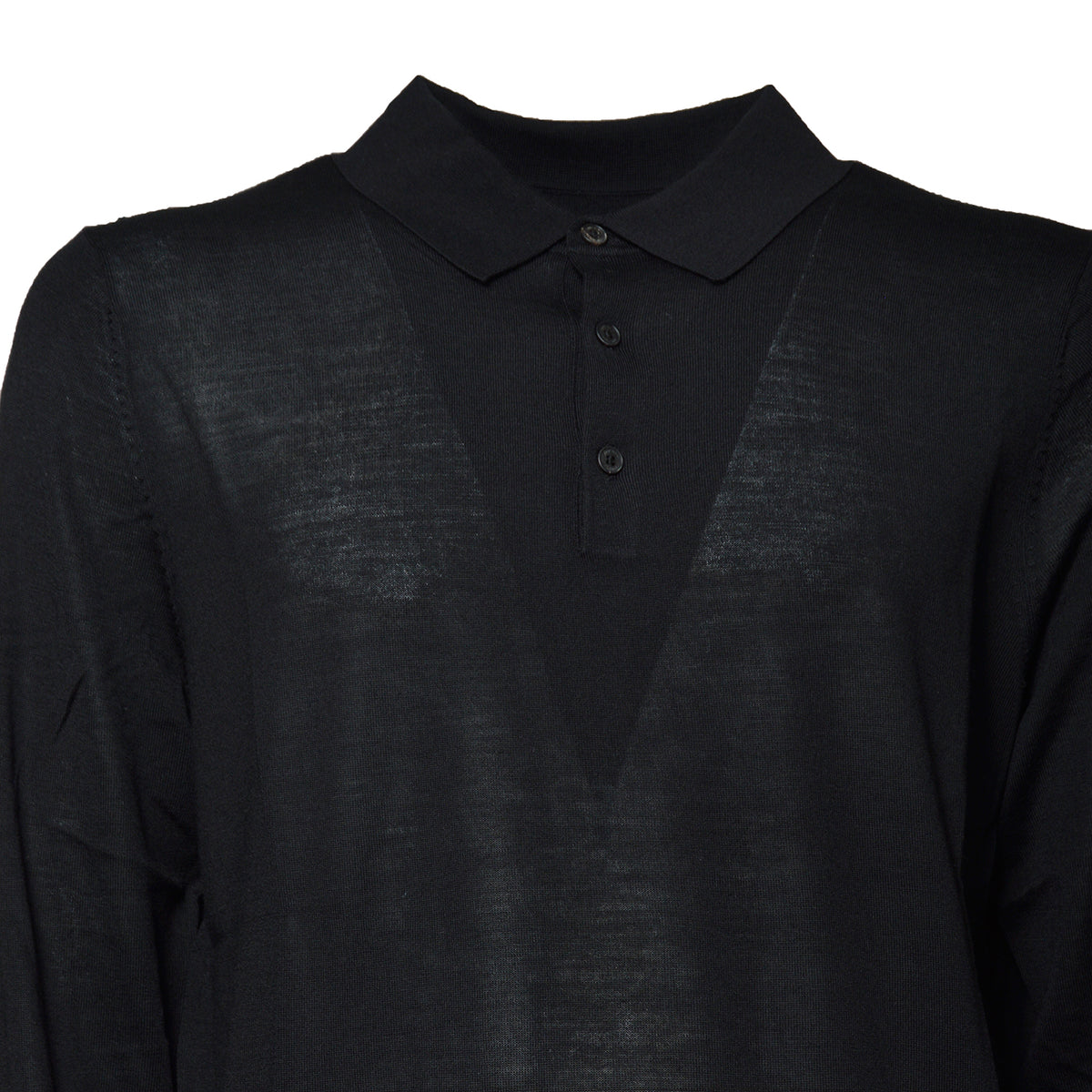 alfie merino polo button 