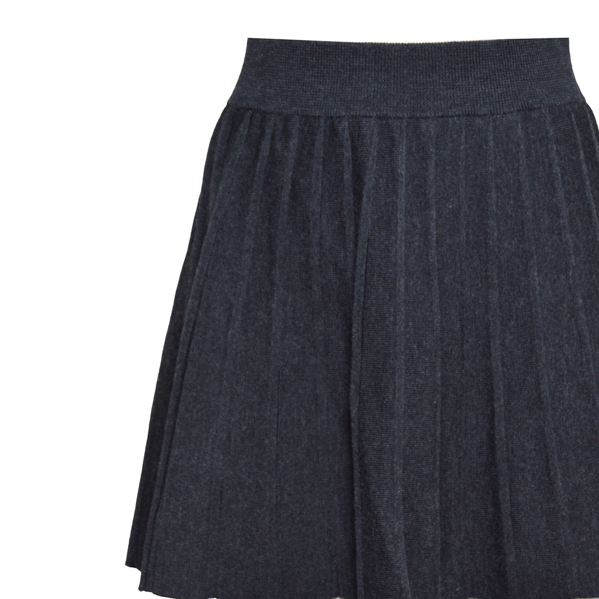 irina merino pleated knit skirt 