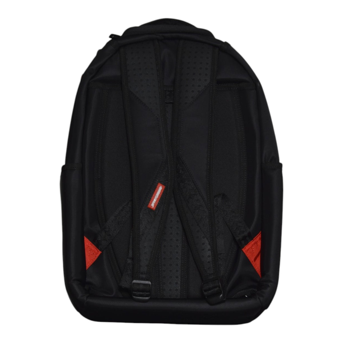 shark central blacked out embossed nylon backpack 