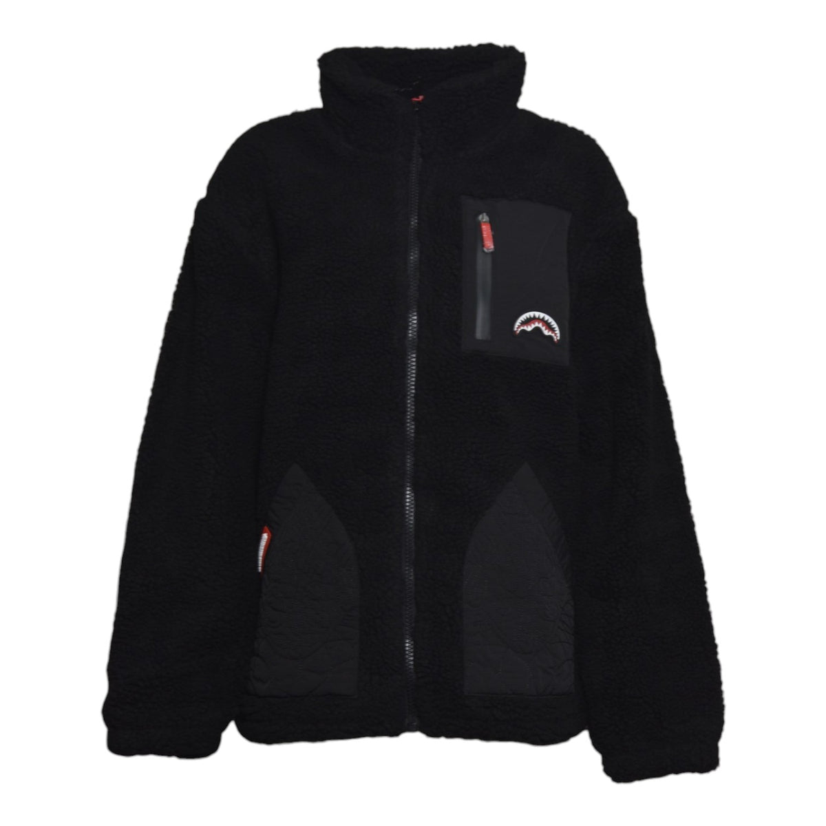 black puffer monogram teddy jacket black 