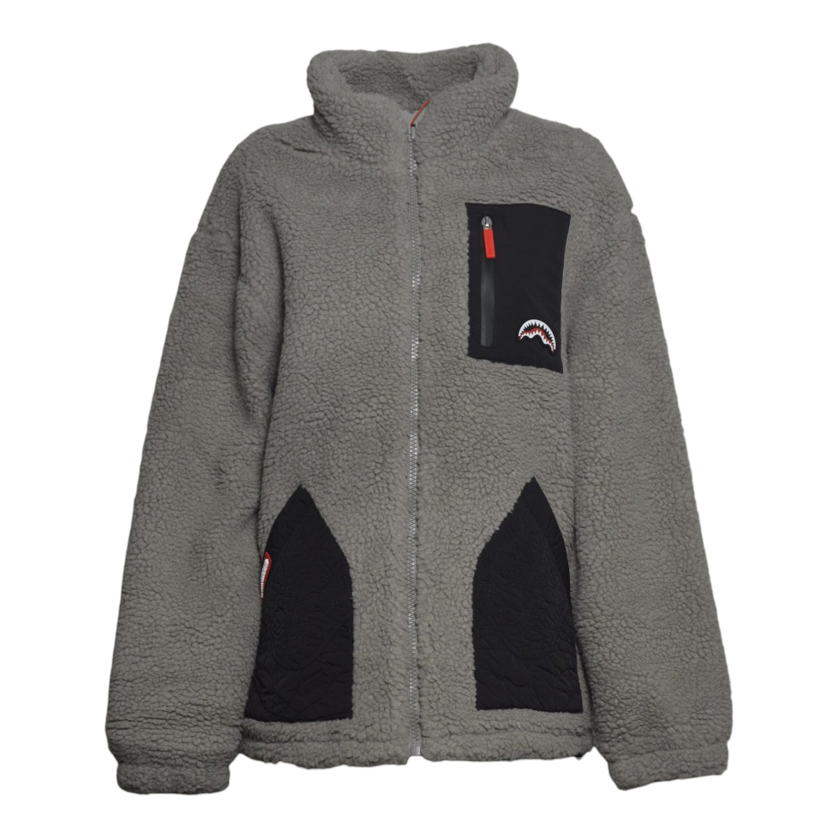 greige puffer monogram teddy jacket 