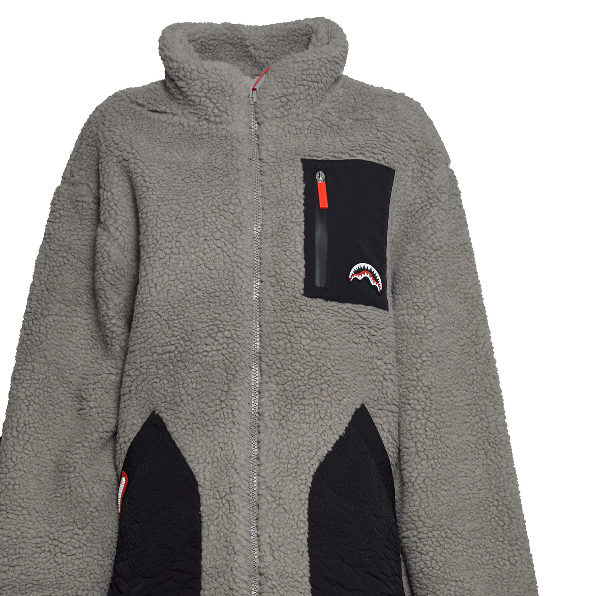 greige puffer monogram teddy jacket 