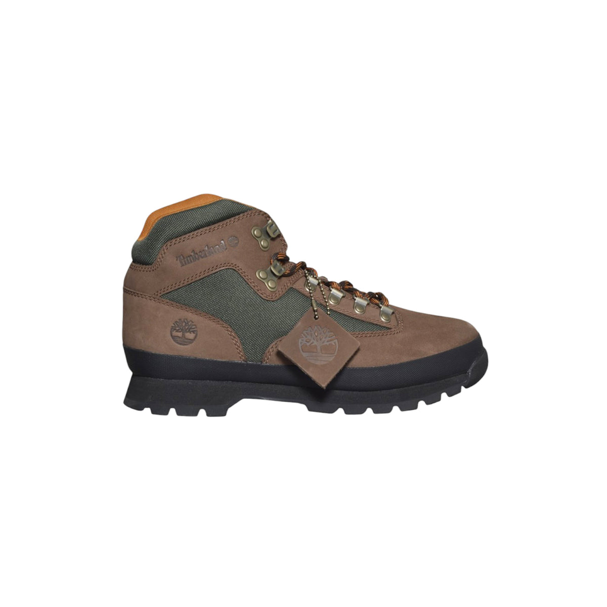 euro hiker mid lace up boot dark brown nubuck 