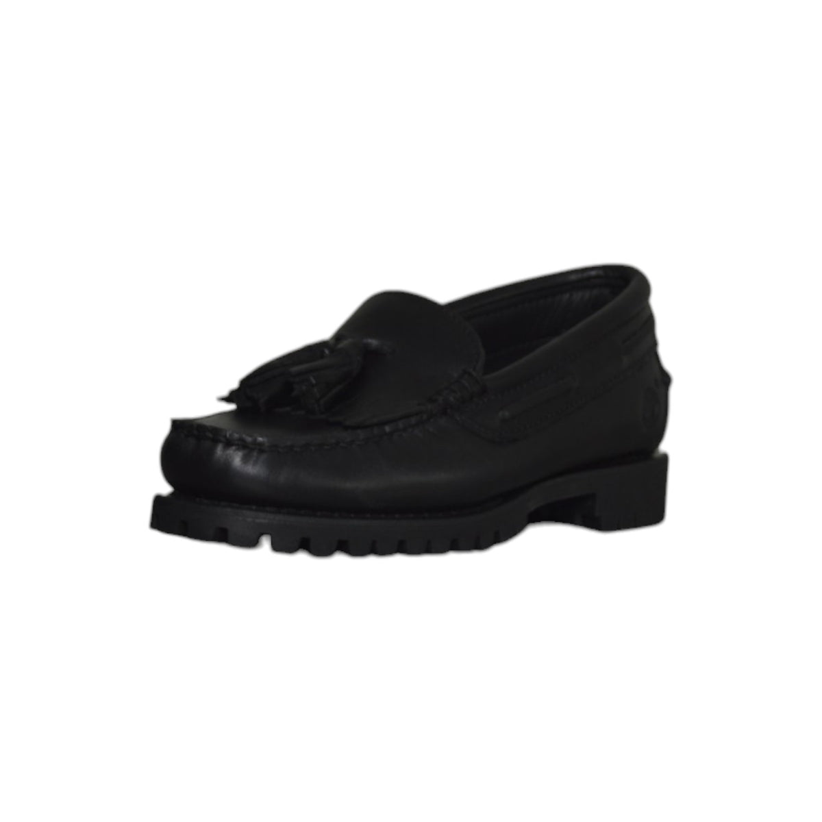 timberland authentic loafer shoe black full grain 