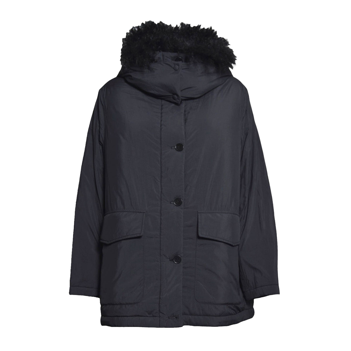 down jacket 76cm technical fabric/lamb 