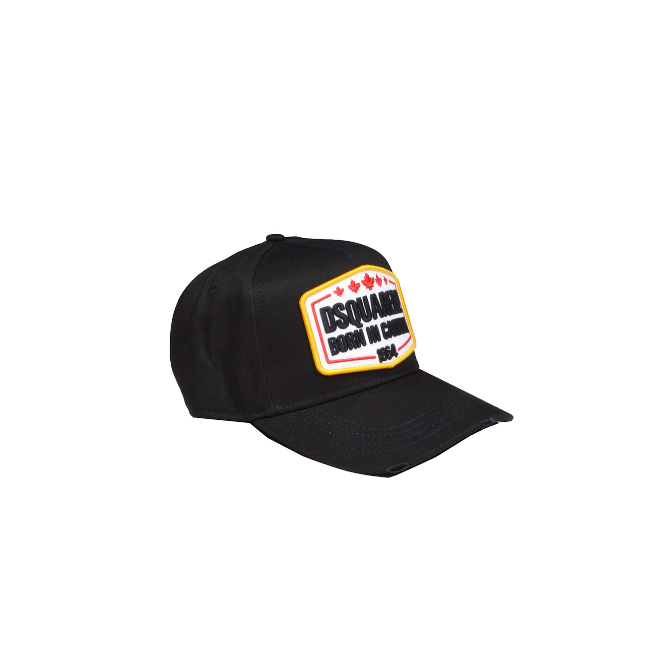 Cappello Logo Baseball nero con patch Dsquared2
