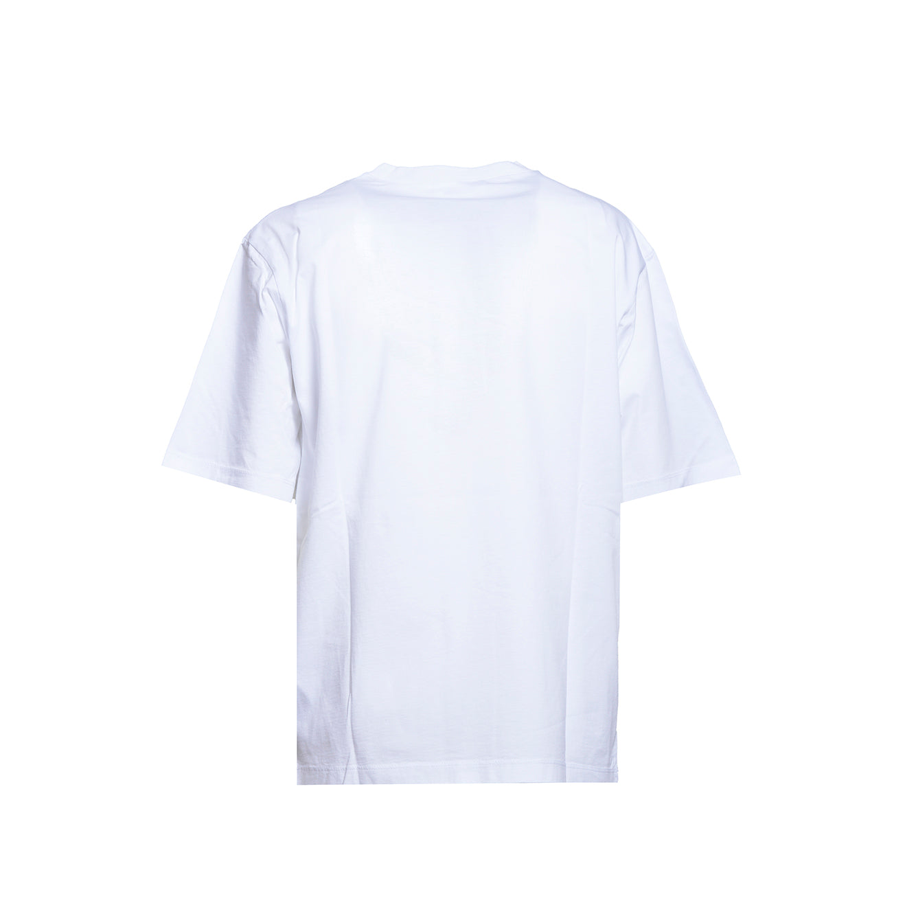 T-shirt Loose Fit in cotone bianco con stampa Dsquared2