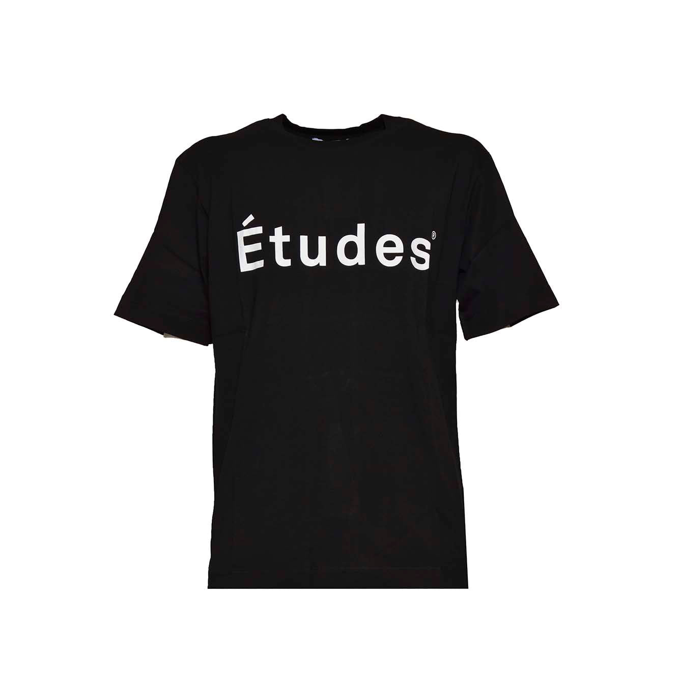 T-shirt Wonder in cotone nero Etudes
