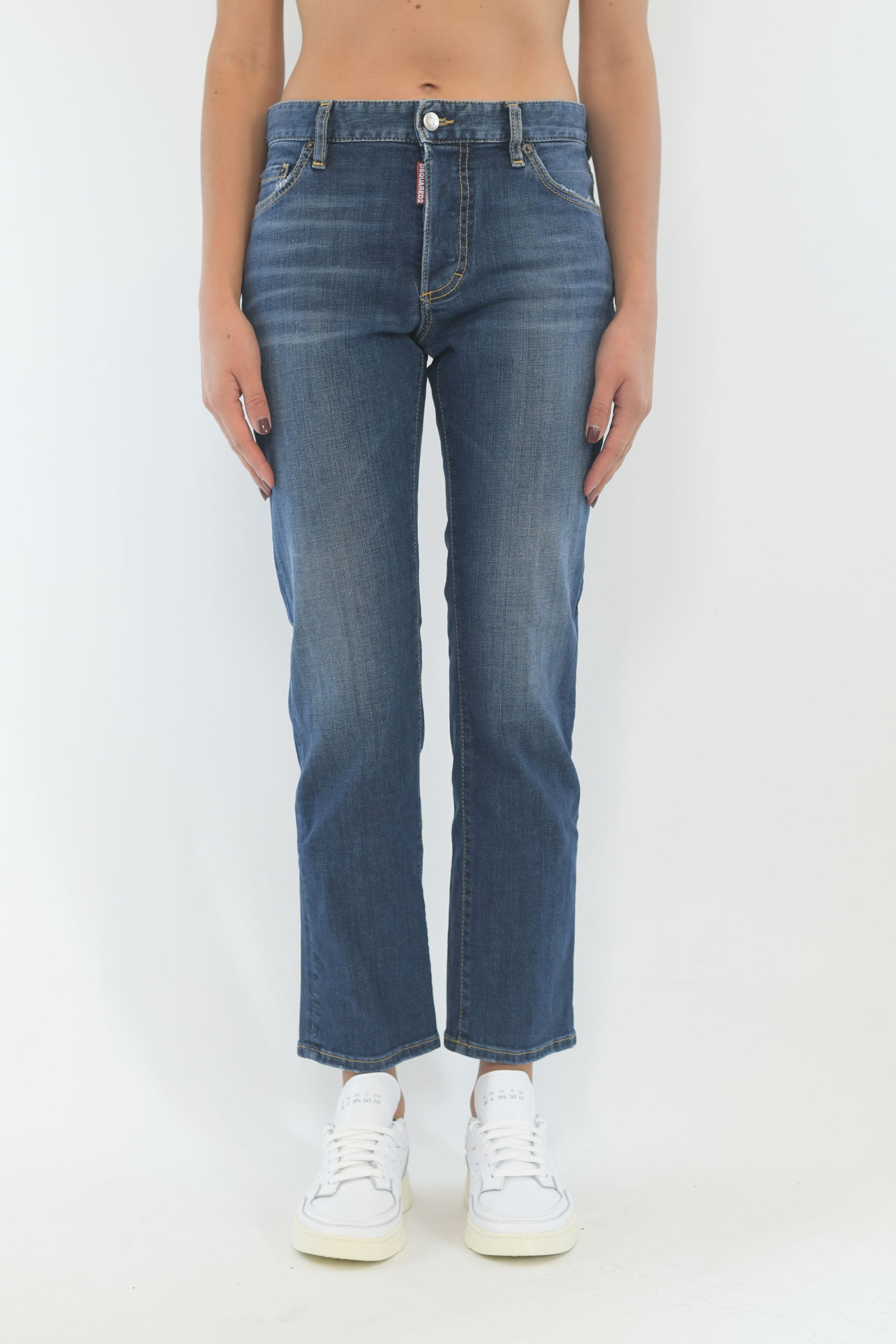 Jeans Boyfriend in denim blu Dsquared2 