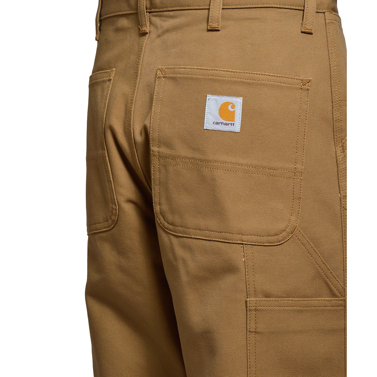 Pantalone Single Knee in cotone marrone Carhartt Wip 