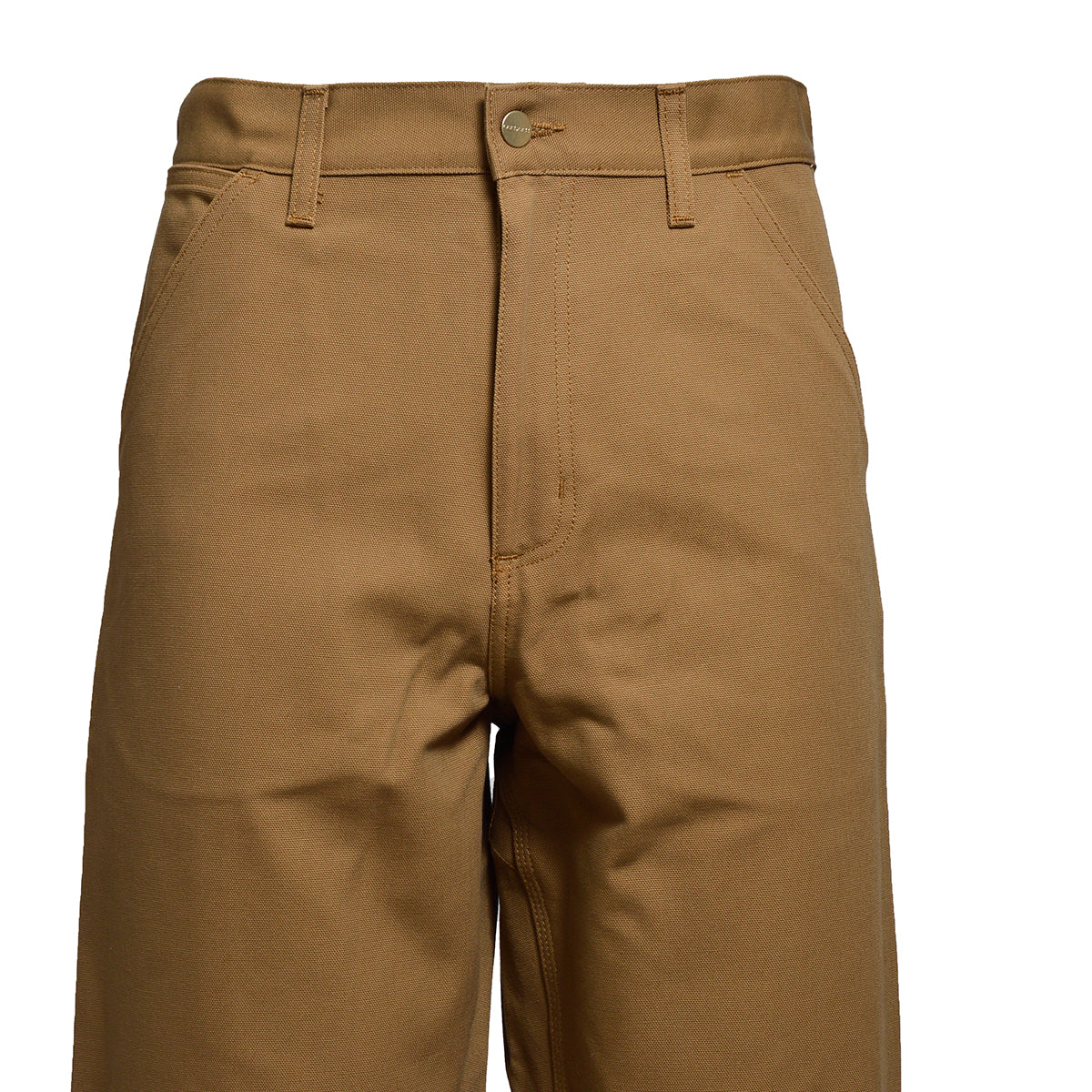 Pantalone Single Knee in cotone marrone Carhartt Wip 