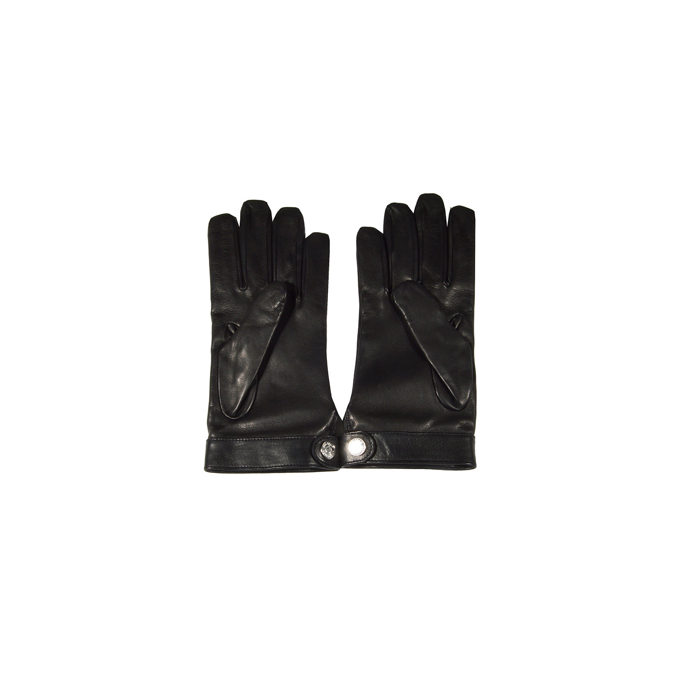 Guanti Icon Evening in pelle nera Dsquared2 