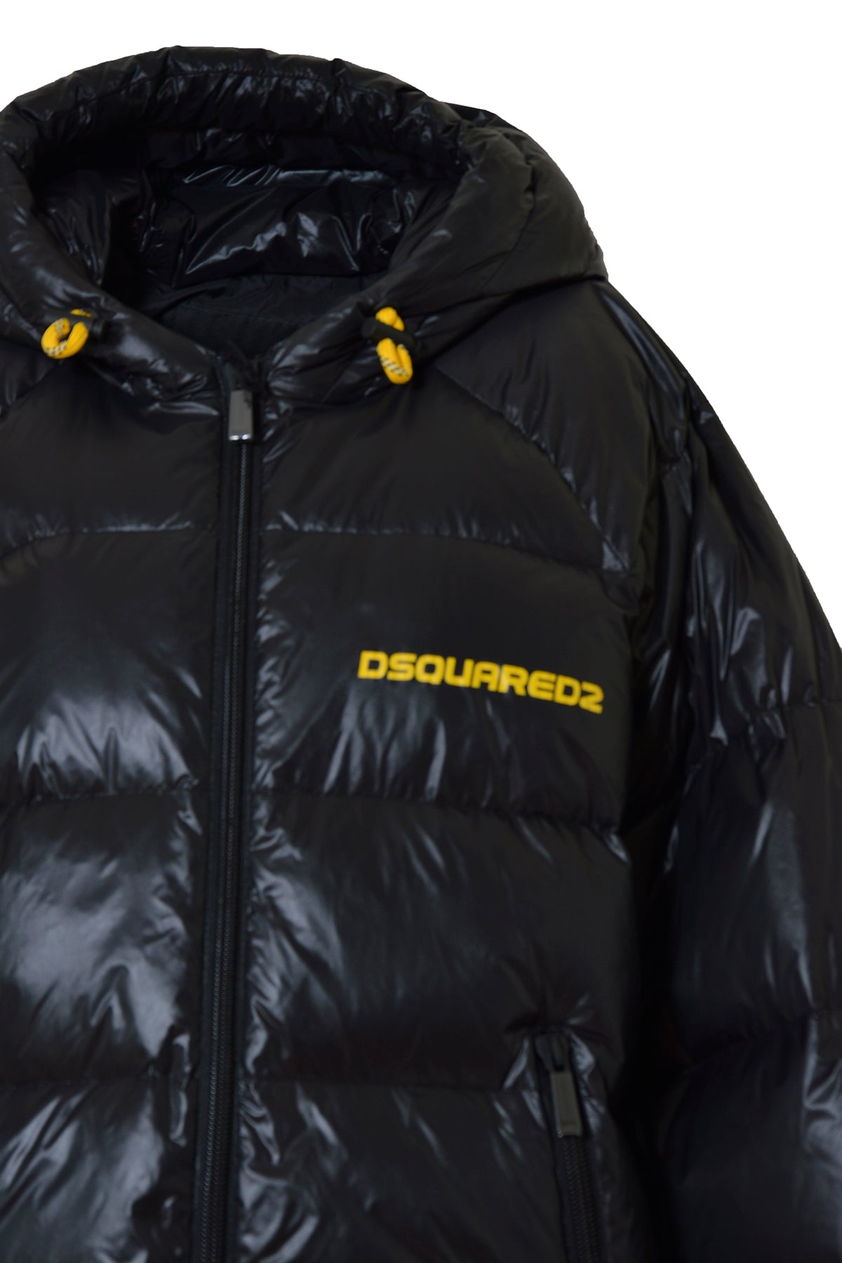 Piumino Crest in nylon nero Dsquared2 