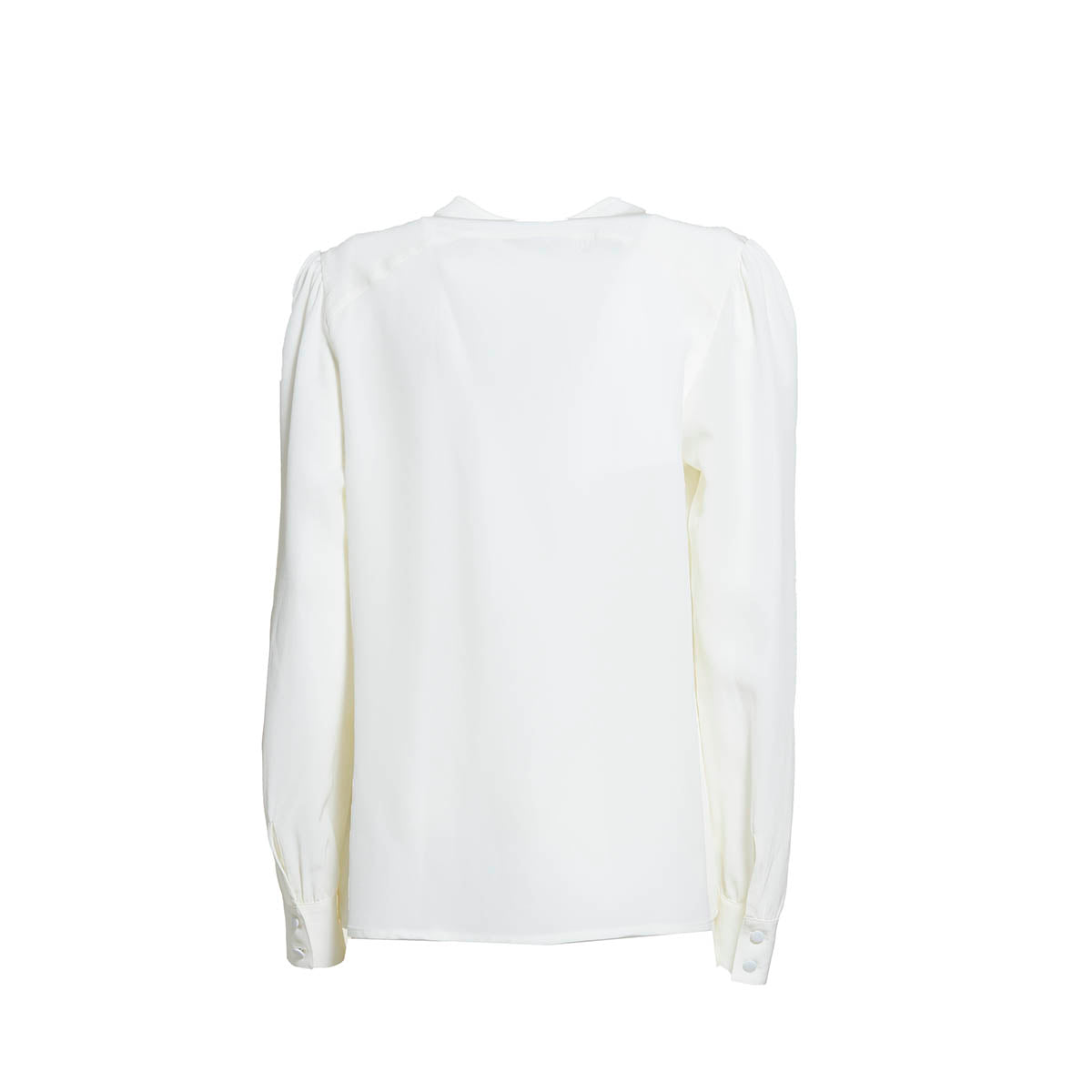 Blusa in seta con ricami e fiocco panna Etro 